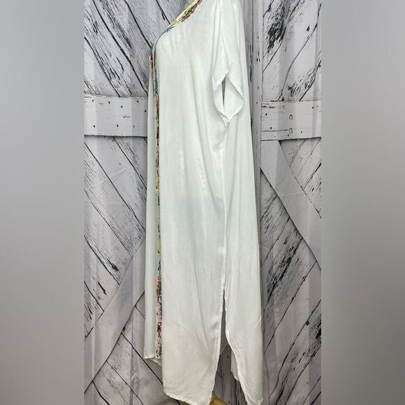 Embroidered Longsleeve Bohemian Coverup OS - Picture 5 of 7